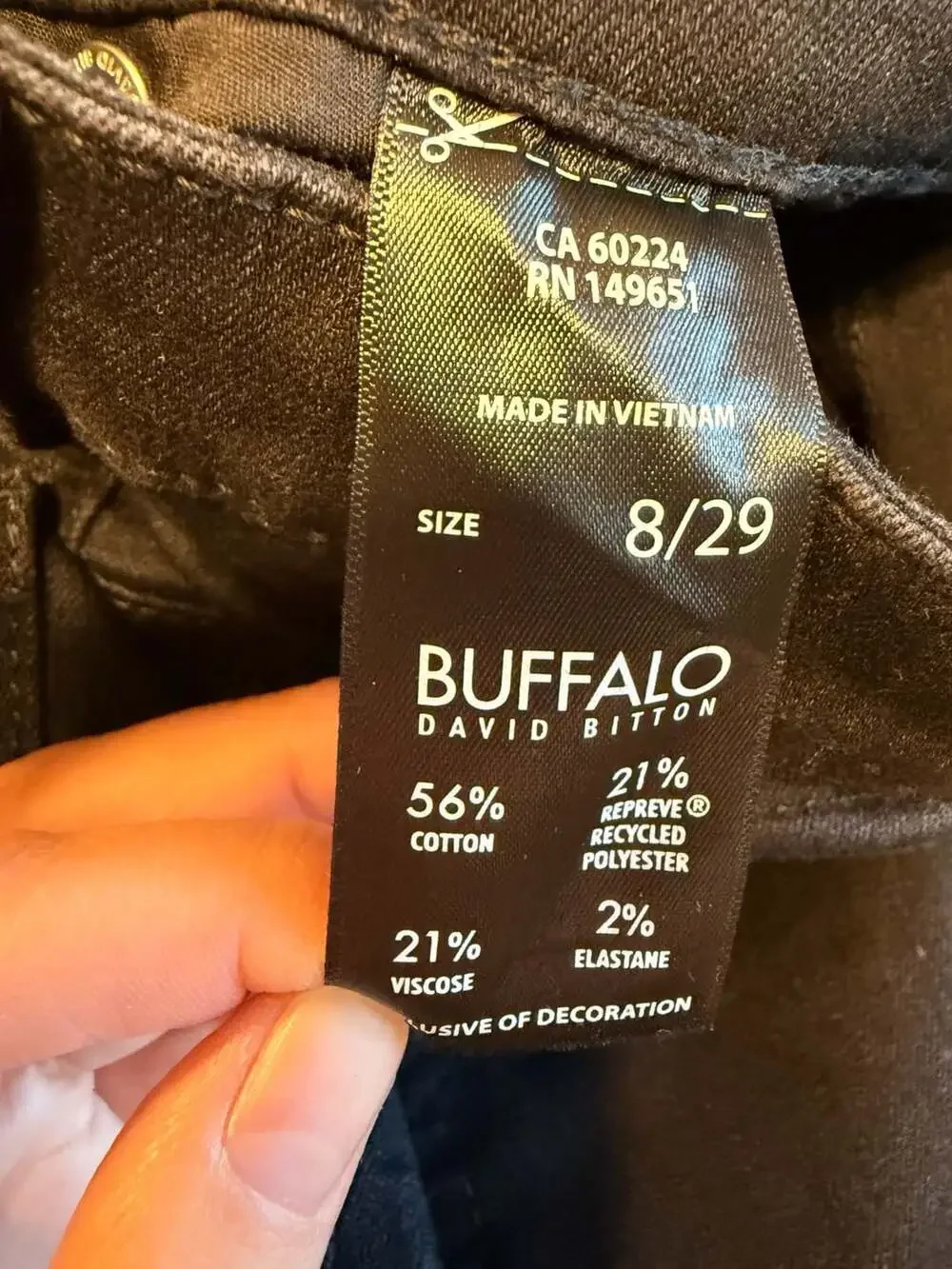 Buffalo David Bitton Women's High-Rise Straight Leg Stretch Denim Jeans, True Bl